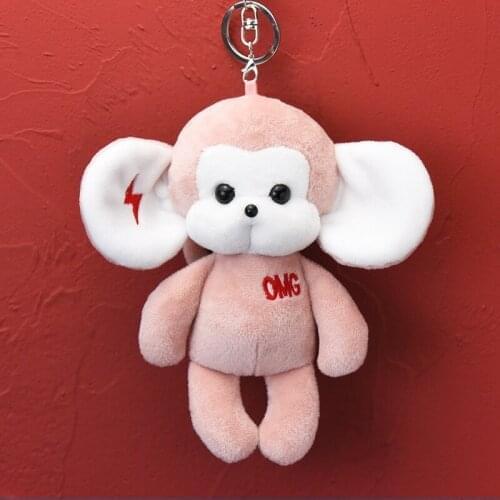 16cm Cute Stuffed Doll Monkey Plush Animal Toy Bag Backpack Plush Pendant Keychain Doll Best Gifts for Kids Girlfriends Friends