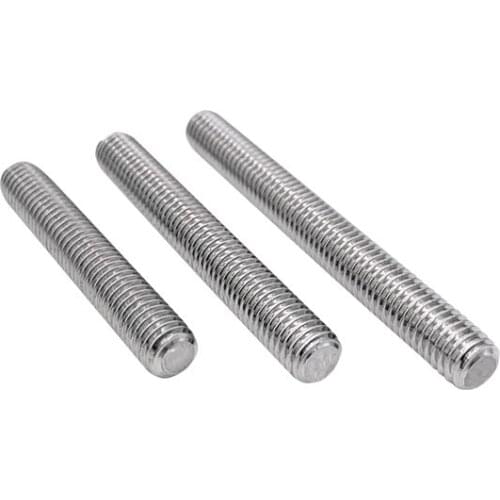 2pcs M16 full tooth screws pole stud screw tooth stick bolts stainless steel bolt DIN976 60mm-160mm length