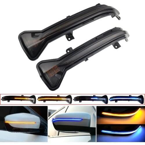 2x For BMW 5 6 7 8 3 Series G38 G30 G31 G11 G20 M5 2017-2019 LED Dynamic Blinker Turn Signal Light Side Rear View Mirror Lamp