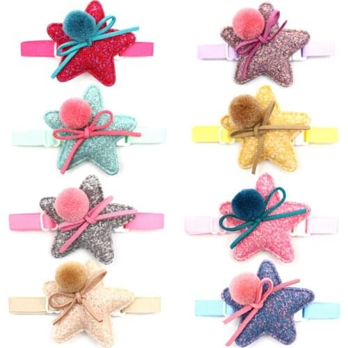 30/50 Pc New Pet Dog Grooming Accessories Pentagram Shape Pet Dog Bow Ties Adjustable Pet Collar Dog Bowtie Necktie Pet Supplies