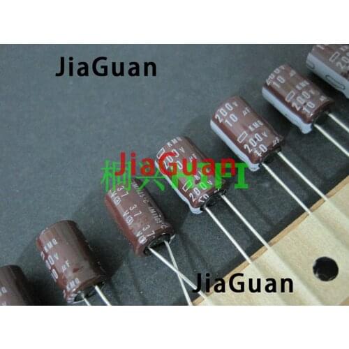 50pcs new NIPPON KMQ 200V10UF 8x11.5mm NCC electrolytic capacitor 10UF/200V CHEMI-CON kmq 10uf 200v