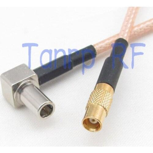 8in MS147 male right angle to SMB female jack RF adapter connector 20CM Pigtail coaxial jumper cable RG316 extension cord