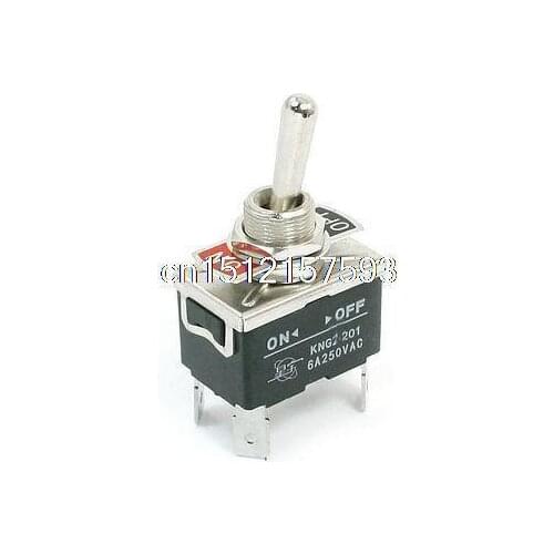 AC 250V 15A DPST ON-OFF 2 Positions 4 Pin Latching Toggle Switch KNG2-201