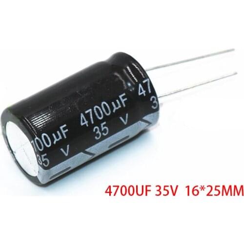 5pcs 4700UF 35V 16*25MM Aluminum Electrolytic Capacitor