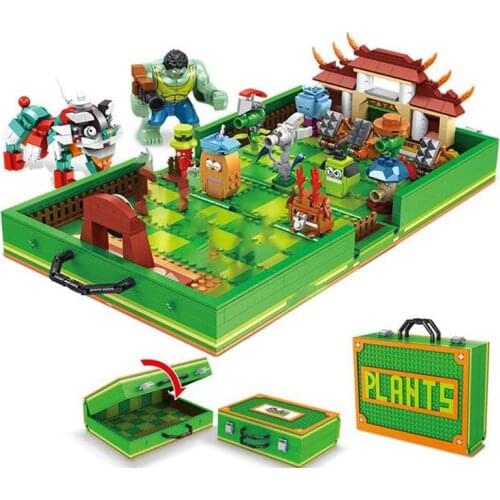 1206PCS Game Series City Zombies War box Building Blocks Hulk Model Sets Bricks Toys For Kids Gift