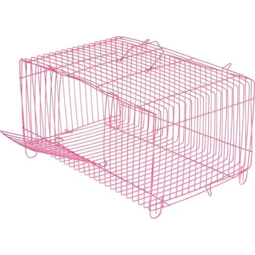 Small Pet Cage Travel Crate Portable Little Home Metal Foldable Cage
