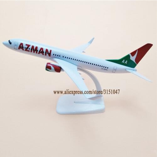 20cm Alloy Metal Air Nigeria AZMAN AA Airways Boeing 737 B737 Airlines Airplane Model Plane Model Stand Aircraft Gifts