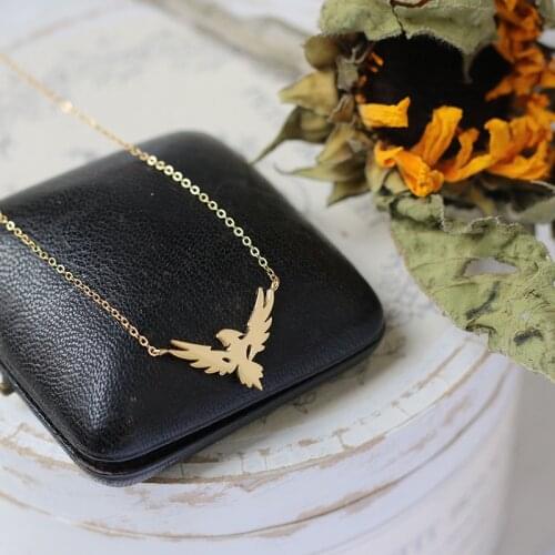 MODAGIRL Animal Eagle Choker Necklace Gold Plated Stainless Steel Chains for Women Jewelry Neck Accessories