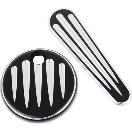 Motorcycle Ignition Fuel Door Track Insert Cover For Harley Touring Street Glide FLHX FLTR FLTRX 08 09 10 11 2012 2013