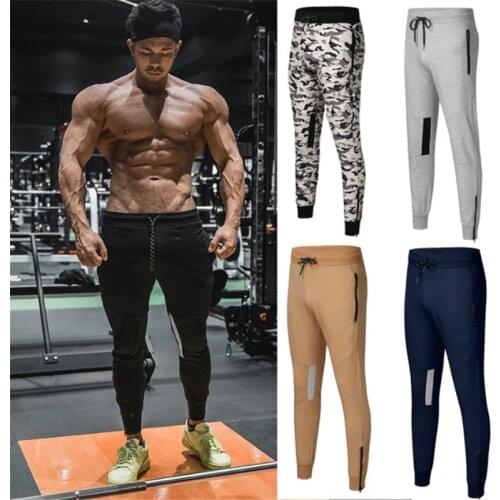 Jogger Sweatpants Men Casual Pants Solid Gray Black Gyms Fitness Workout Sportswear Trousers Male Cotton Trackpants Pencil pants