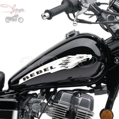 Custom Letters Decals Eagle Head Logo Sticker Gas Tank Stickers Vinyl Decal For Honda Rebel CA250 CMX250 CMX450