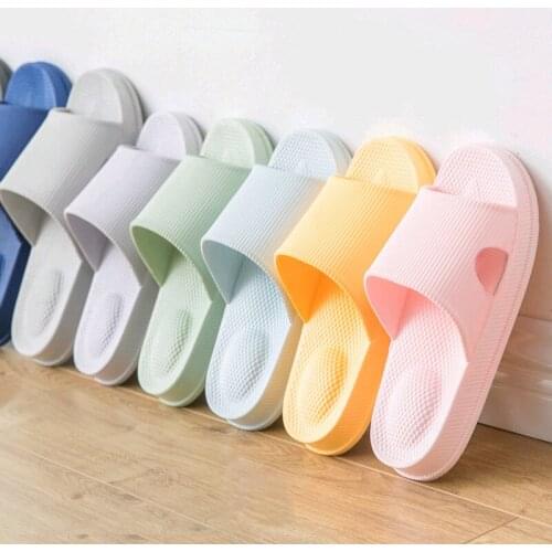 Summer beach slippers women shoes thick-soled soft sole EVA bathroom indoor Slides bathing household sandals slippers for men