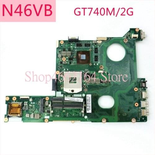 N46VB motherboard N14P-GE-OP-A2 GT740M/2G REV2.3 mainboard For ASUS N46V N46VM N46VZ N46VB HM76 SLJ8E Laptop motherboard test OK