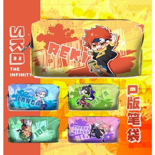 SK EIGHT Pen Bag Anime SK8 the Infinity MIYA REKI SNOW Cartoon Stationery Pencil Box Pencil Case School Supplies Student Cosplay
