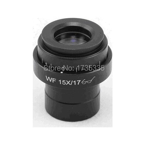 Super wide view field 17mm WF15X plan high point microscope Eyepiece with 30mm Mounting Size diopter adjustable