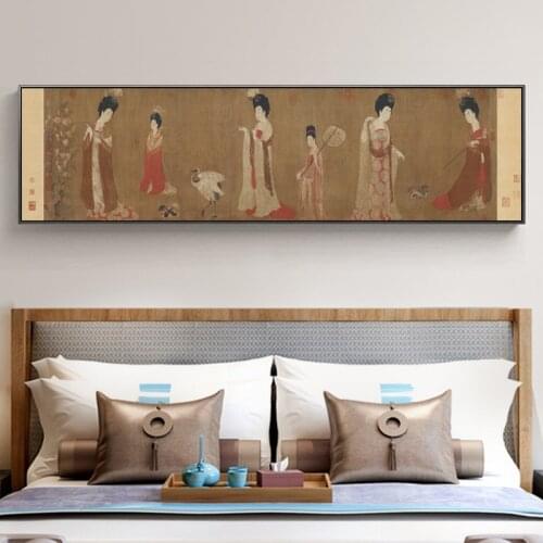 Traditional Chinese Canvas Painting Poster Print Exquisite Antique Collection Imitation Landscape Picture Wall Art Room Decor