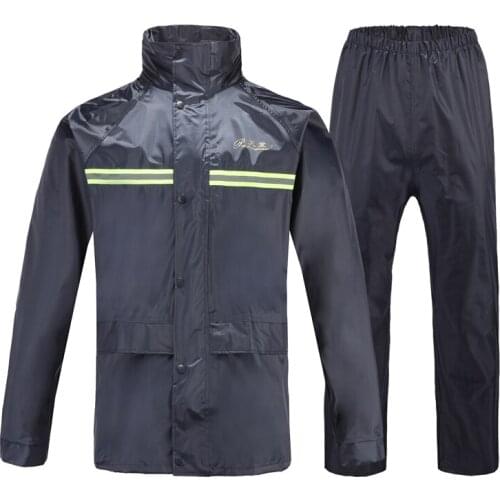 Cycling Raincoat Suit Outdoors Motorcycle Waterproof Suit Fishing Man Hoodies Impermeables Yagmurluk Erkek Rain Gear BE50rc