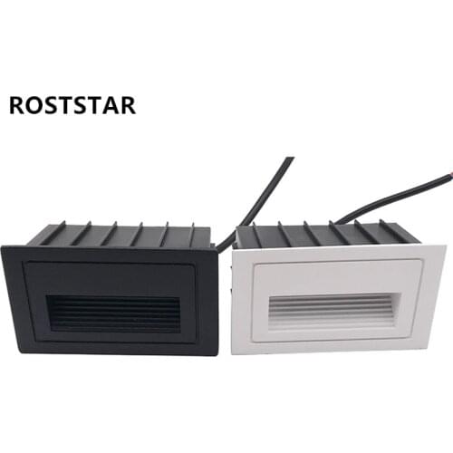 Waterproof 10W Led Step Light IP65 Aluminum Embedded Staircase Corner Lamp Indoor Outdoor Recessed Wall Stair Lamp Footlight 12V