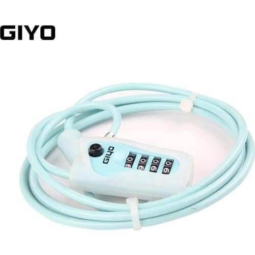 GIYO L-03 Bicycle Cable Lock 4-digit Code Helmet Wire-Lock Ski Motorcycle MTB Bike Password Locks