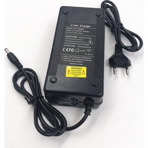 42V 4A EU Battery Charger for 10S 36V Li-ion Battery High Quality Lithium Battery Charger Strong Heat Dissipation