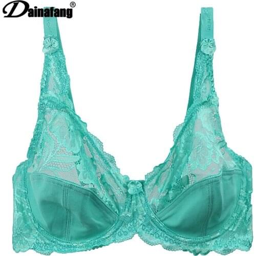 2019 Summer Style Breathable Push Up Bra Sexy Underwear Women Large Size Solid 44 46 CDE Cup Thin Cup Polyester Cotton Bralette