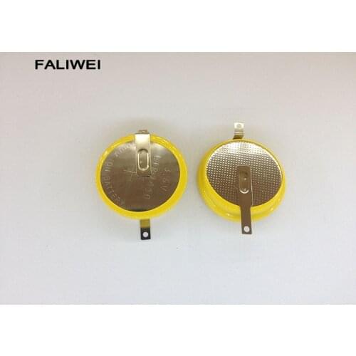 2PCS/LOT LIR2450 2450 3.6V Button battery with welded foot Rechargeable lithium battery/Fast shipping