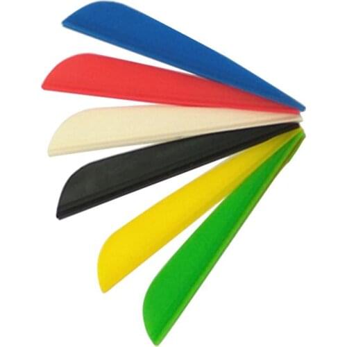 30pcs Archery Vane Shield Feather Arrow Fletching Wing For Archery Hunting Target Bows DIY Tool (Black)