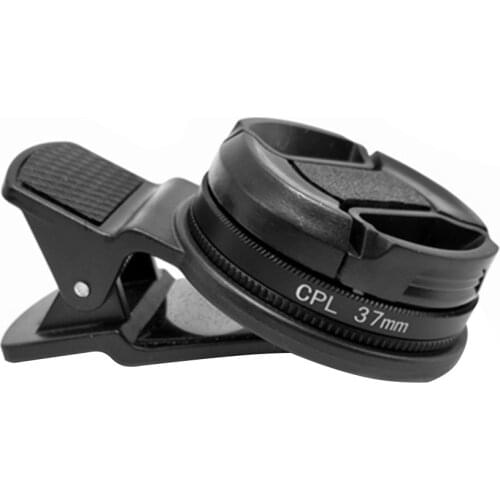 37MM Phone Professional Wide Angle Polarizer Circular Portable Accessories Durable With Clip Black Lens Universal CPL Filter