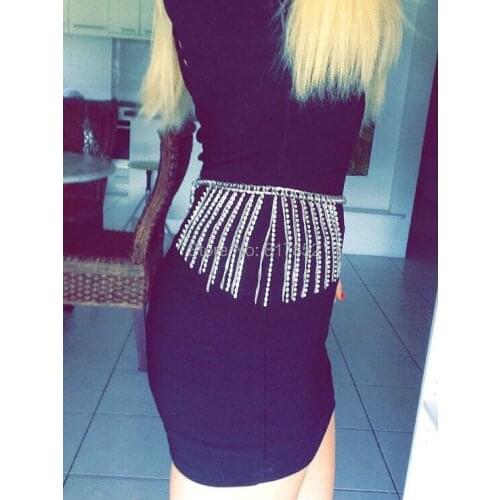 FREE SHIPPING New BY479 Gold Chains Gold Rhinestone Chains Layers Waist Chains Chains Jewelry