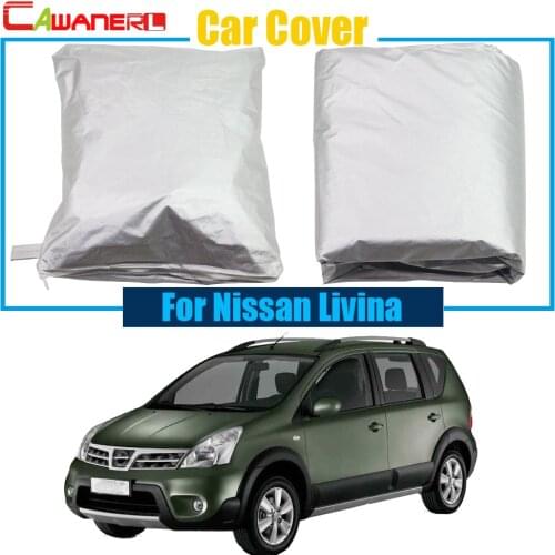 Cawanerl Full Car Cover Sun Shade Rain Snow Resistant Protector UV Anti Cover For Nissan Livina