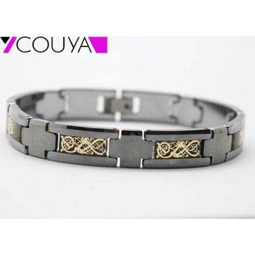 COUYA Gold Bracelets For Men