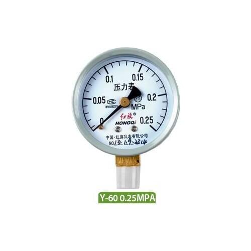 Y-60 0-0.25Mpa Pressure Gauge Vacuum Gauge Air Manometer
