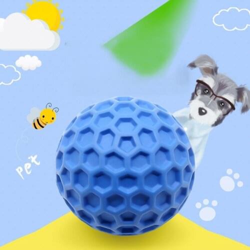 Pets Sounding Ball Training Teeth Cleaning Molar Dog Toy Play Interactive Training Toy Bite Resistance Supplies