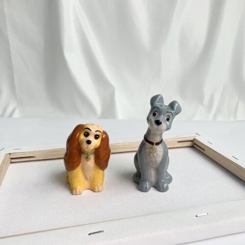 2PCS/lot 7CM 10cm Tramp and miss series ceramic seasoning can pepper can home decoration lovely creative ornaments