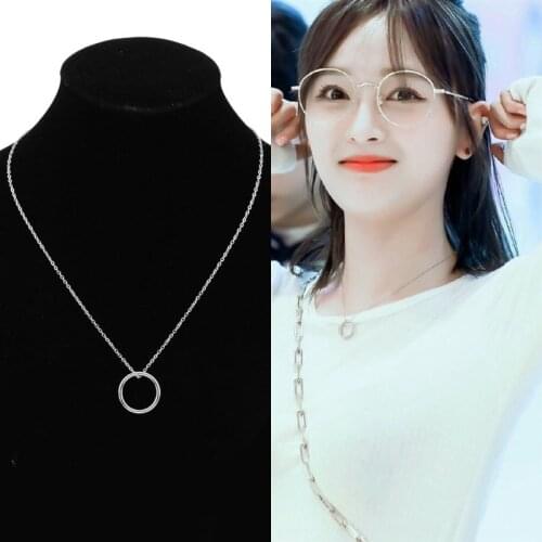 Kpop Bangtan concert Same paragraph silver color dots Round necklace gothic stainless steel jewelry choker