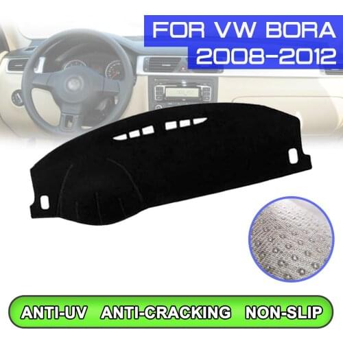 Car Dashboard Mat Anti-dirty Non-slip Dash Cover Mat UV Protection Shade for Volkswagen Bora 2008 2009 2010 2011 2012