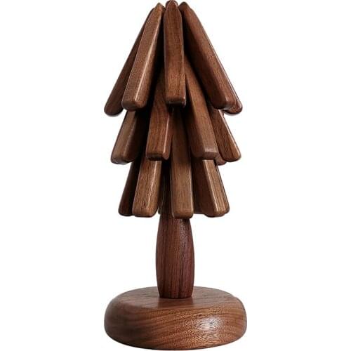 A tree insulation pad, anti-scald and heat-resistant pad, household solid wood table mat, desktop decoration