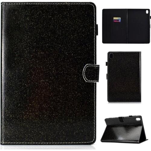 For Huawei MediaPad M6 10.8 Varnish Glitter Powder Horizontal Flip Leather Case with Holder & Card Slot