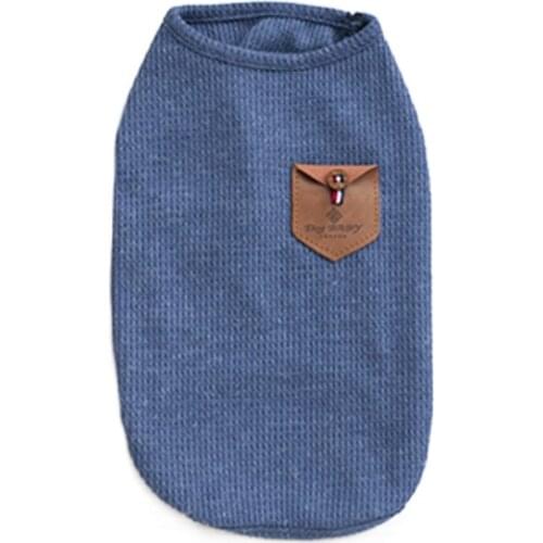 Summer Cool Pet Clothes For Small Dogs Chihuahua Teddy Solid Color Puppy Cat T-Shirt Breathable