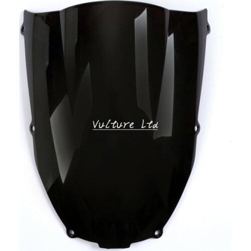 Smoke Black Wave Windshield Fairing Windscreen For Kawasaki Ninja ZX6R 2000-2002 ZZR 600 05-09
