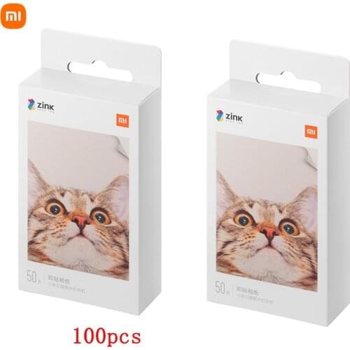 Original Xiaomi ZINK Pocket Printer Paper Self-adhesive Photo Print 10//50/100 Sheets Xiaomi 3-inch Mini Pocket Photo Printer