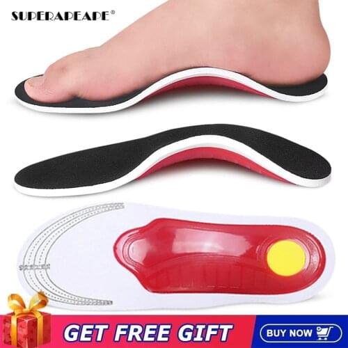 Premium Orthotic Gel High Arch Support Insoles Gel Pad 3D Arch Support Flat Feet For Women / Men orthopedic Foot pain Unisex