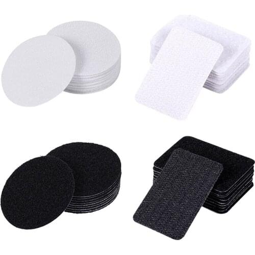 Portable Strong Self Adhesive Hook And Loop Fastener Tape For DIY Nylon Sticker Velcros Adhesive Fastener Hook Loop With Glue