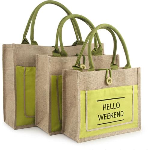 Women Linen Luxury Tote Large Capacity Female Casual Shoulder Bag Lady Daily Handbag Fresh Beach Shopping Bag