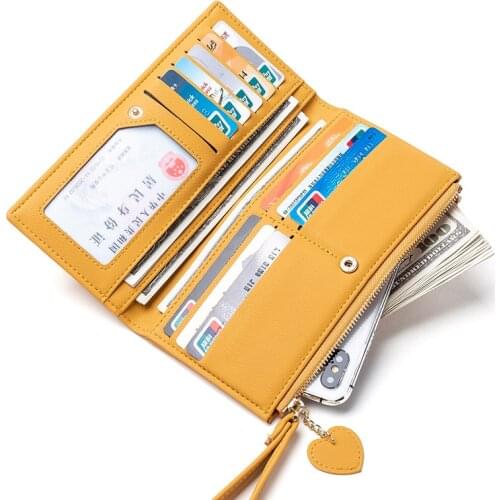 Luxury Brand Women Wallet new Wrist Handle Phone bag Long Fashion Zipper Money Pocket Large Capacity Womens Purse Card Holders