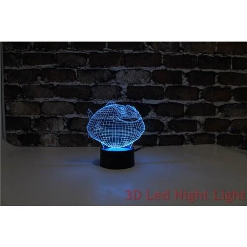 Meeting Room 3D Led Night Light Fashionable Wholesale Desk Light with UL Certificate YJM-2900