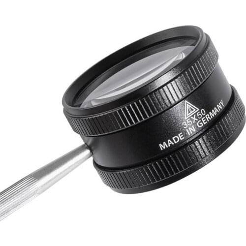 5'' Magnifying Glass 35X Magnifier with Non-Slip Soft Handle for Coins Books