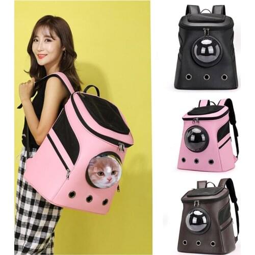 Large Capacity Cat Carrying Bag Travel Backpack Outdoor Space Capsule Kitten Cat Dog Carrier Backpack Travel Bag Double Shoulder
