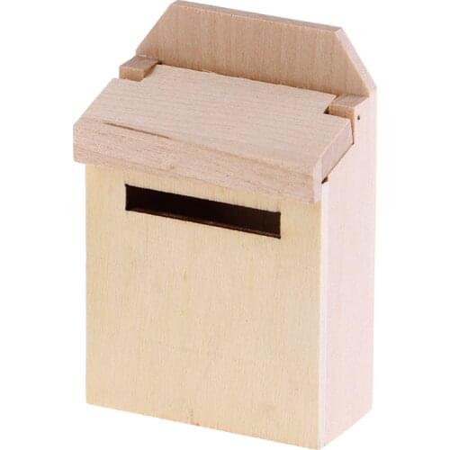 1/12 Doll House Miniature Mini Wooden Mailbox Furniture Model Toys