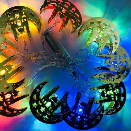 20Led 3M String Eid Mubarak Ramadan Decoration for Home Moon Star Lights Islamic Muslim Ramadan Kareem Ramadan Eid Decor Gift